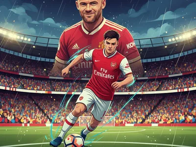 rooney sees shades of himself in arsenal s teenage phenom card